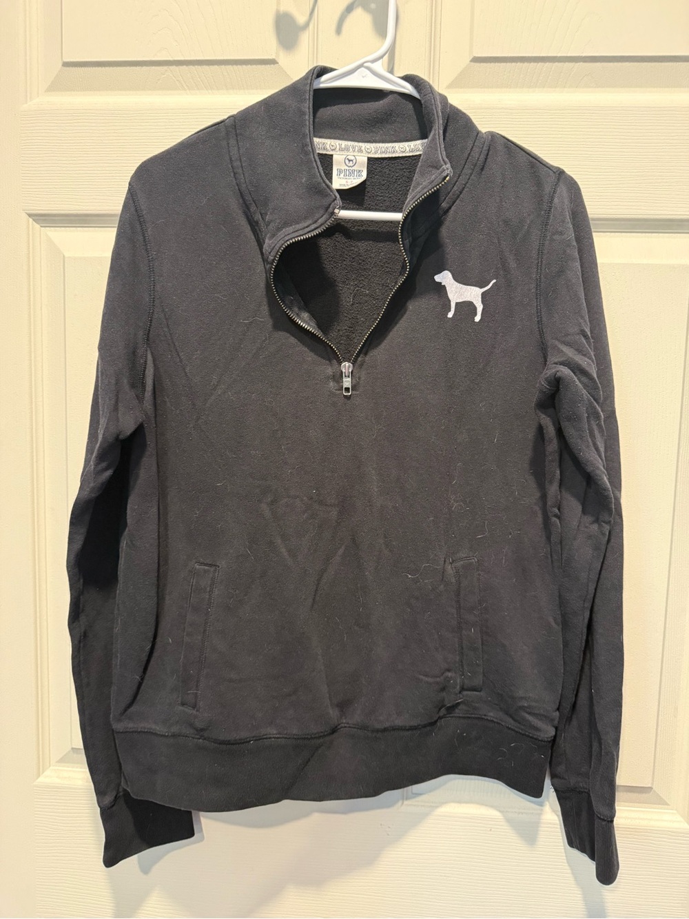 Victoria's Secret PINK Men's Half-Zip Sweater - Charcoal Gray